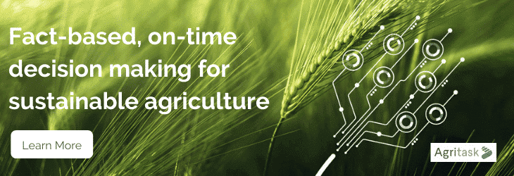 banner saying: Fact-based, on-time decision making for sustainable agriculture
